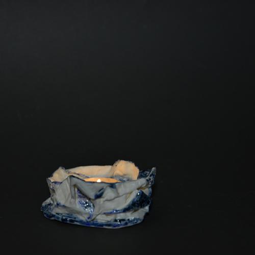 (D004) Świecznik z porcelany papierowej (1)