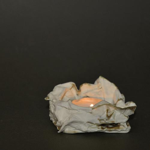 (D005) Świecznik z porcelany papierowej (3)